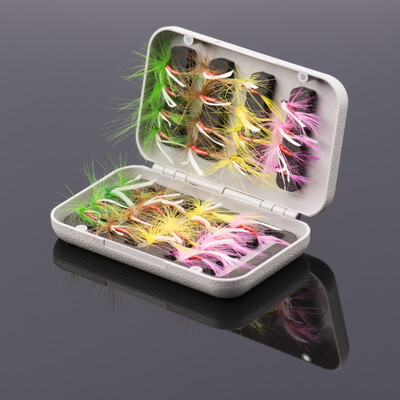 New Hot 32pcs Fly Fishing Lure Flies Trout Lures DryWet Flies Nymphs 10 hook Ice Fishing Lures Artificial Bait with Pesca Box
New Hot 32pcs Fly Fishing Lure Flies Trout Lures DryWet Flies Nymphs 10 hook Ice Fishing Lures Artificial Bait with Pesca Box