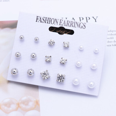 EK782 Trendy 12 pairsset Cute Triangle Crystal Heart Stud Earrings for Women Ball Simulated Pearl Flower Earring Set brincos
EK782 Trendy 12 pairsset Cute Triangle Crystal Heart Stud Earrings for Women Ball Simulated Pearl Flower Earring Set brincos