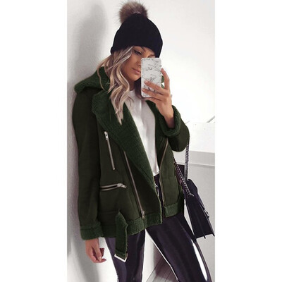 Tailored Women Fashion Casual Zipper Wide Lapel Fleece Long Sleeve Pure Color Jacket coat
Tailored Women Fashion Casual Zipper Wide Lapel Fleece Long Sleeve Pure Color Jacket coat