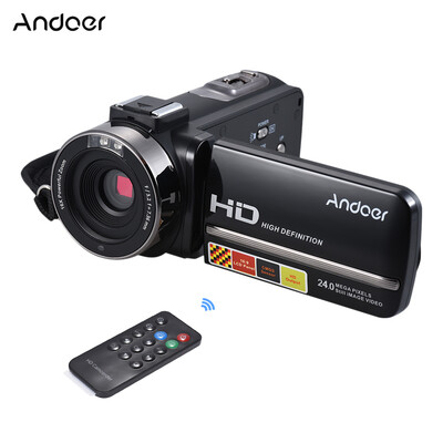 Andoer HDV-3051STR Portable 24Mega Pixels Digital Video Camera 1080P Full HD with Night-shot Digital Camcorder 30" Rotatable LCD
Andoer HDV-3051STR Portable 24Mega Pixels Digital Video Camera 1080P Full HD with Night-shot Digital Camcorder 30" Rotatable LCD