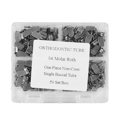 Greensen 200Pcs Dental Orthodontic Tube 1st Molar Buccal Tube Bondable Non-convertible Roth 022
Greensen 200Pcs Dental Orthodontic Tube 1st Molar Buccal Tube Bondable Non-convertible Roth 022