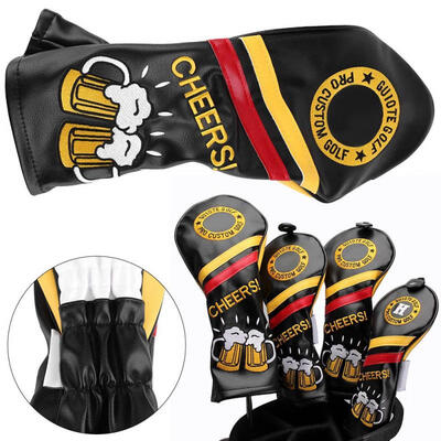 Greensen 4PCS Black Beer Vintage Golf Wood Head Cover Driver PU Leather Headcover Set 1 3 5 H
Greensen 4PCS Black Beer Vintage Golf Wood Head Cover Driver PU Leather Headcover Set 1 3 5 H