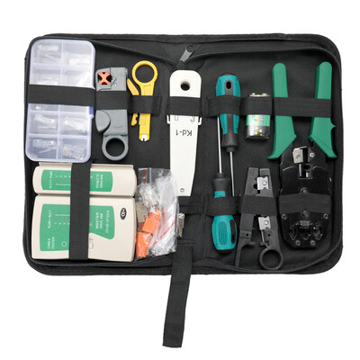 Multifuctional Portable Ethernet Network Hardware Bag Tool Network LAN Cable Crimper Pliers Tools Kit Network Repairing Tool Set
Multifuctional Portable Ethernet Network Hardware Bag Tool Network LAN Cable Crimper Pliers Tools Kit Network Repairing Tool Set