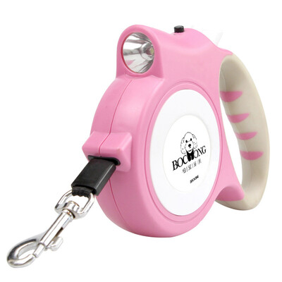 BOCHONG BCQY-101-Pink with light 5 m automatic telescopic traction rope small&medium dog Teddy Labrador special dog leash dog chain
BOCHONG BCQY-101-Pink with light 5 m automatic telescopic traction rope small&medium dog Teddy Labrador special dog leash dog chain