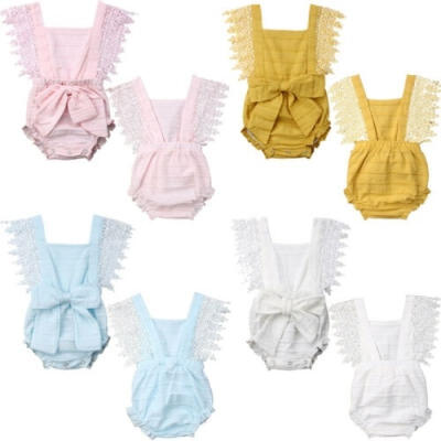 Infant Baby Girls Romper Lace Bodysuit Sleeveless Jumpsuit Playsuit with Bowknot Summer Outfit 0-18M
Infant Baby Girls Romper Lace Bodysuit Sleeveless Jumpsuit Playsuit with Bowknot Summer Outfit 0-18M