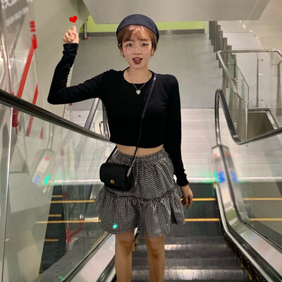 Sexy Women Ladies Slim Short Tops Long Sleeve T Shirt Casual Solid O Neck Knitted Short Tops
Sexy Women Ladies Slim Short Tops Long Sleeve T Shirt Casual Solid O Neck Knitted Short Tops