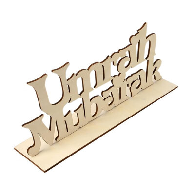 Eid Mubarak Wooden Sign Stand Word Plaque DIY Art Craft Ornament Home Desktop Decoration
Eid Mubarak Wooden Sign Stand Word Plaque DIY Art Craft Ornament Home Desktop Decoration