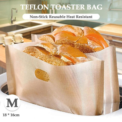 Toaster Bag Non-Stick Reusable Heat Resistant Teflon Toaster Bag for Grilled Cheese Sandwich Bread
Toaster Bag Non-Stick Reusable Heat Resistant Teflon Toaster Bag for Grilled Cheese Sandwich Bread