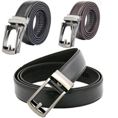 Fashion Men Automatic Buckle Belt Leather Belt Waist Ratchet Waistband Fit 28-48
Fashion Men Automatic Buckle Belt Leather Belt Waist Ratchet Waistband Fit 28-48