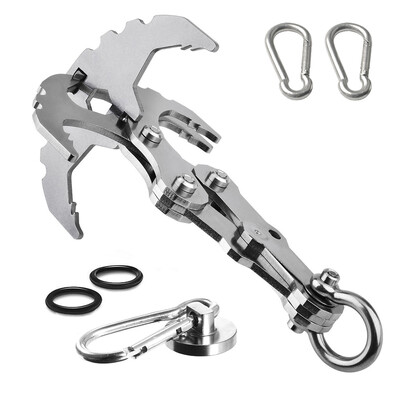 Gravity Hook with Magnet Carabiners Mutifunctional Grappling Hook for Hiking Camping Climbing
Gravity Hook with Magnet Carabiners Mutifunctional Grappling Hook for Hiking Camping Climbing