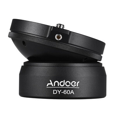 Andoer DY-60A Aluminum Alloy Tripod Leveling Base Panorama Photography Ball Head 15° Inclination with 14" screw Bubble Level for
Andoer DY-60A Aluminum Alloy Tripod Leveling Base Panorama Photography Ball Head 15° Inclination with 14" screw Bubble Level for