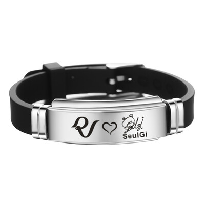 Kpop Red Velvet Bracelet Wristband Stainless Steel Red Velvet Signature Silicone Bracelet Fashion Jewelry
Kpop Red Velvet Bracelet Wristband Stainless Steel Red Velvet Signature Silicone Bracelet Fashion Jewelry