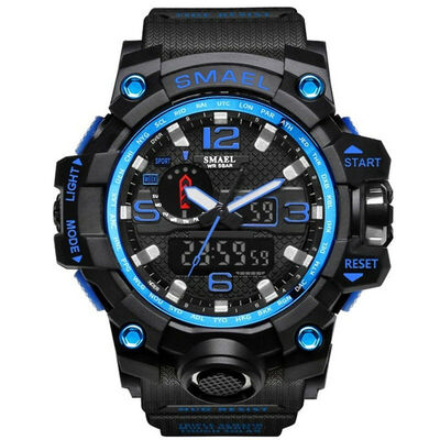 SMAEL Mens Sport Watches Military Shock Analog Quartz Dual Display Digital Waterproof Watch
SMAEL Mens Sport Watches Military Shock Analog Quartz Dual Display Digital Waterproof Watch
