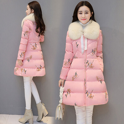 Winter new Korean style temperament lady fashion elegant printing long style cotton dress female 2018
Winter new Korean style temperament lady fashion elegant printing long style cotton dress female 2018