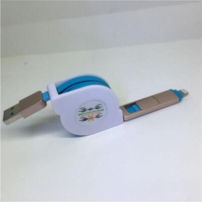 Universal 2-in-1 USB To Micro USB 8 Pin Lightning Scalable Charging Cable Telescopic Data Cord For IPhone Android Phones-1m
Universal 2-in-1 USB To Micro USB 8 Pin Lightning Scalable Charging Cable Telescopic Data Cord For IPhone Android Phones-1m
