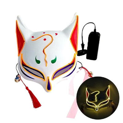 10 Color Fox Half Face Mask Neon Lights Halloween Party Led Lampshade Dark Glowing Cosplay Mask Party Costume Mask
10 Color Fox Half Face Mask Neon Lights Halloween Party Led Lampshade Dark Glowing Cosplay Mask Party Costume Mask