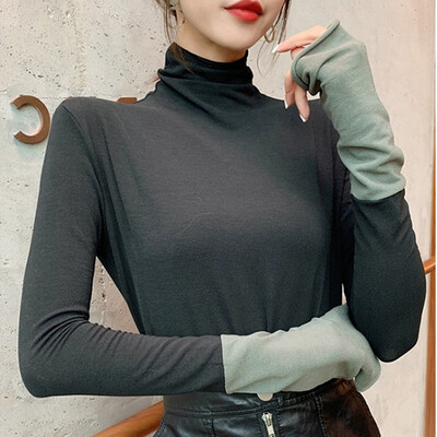 Tailored Fashion Women Top High Collar Splicing Elegant Long Sleeve Casual Loose Blouse
Tailored Fashion Women Top High Collar Splicing Elegant Long Sleeve Casual Loose Blouse