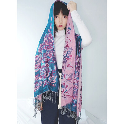 National wind shawl autumn&winter wild scarf female dual-use double-sided jacquard peony air conditioning large shawl female manufacturers wholesale
National wind shawl autumn&winter wild scarf female dual-use double-sided jacquard peony air conditioning large shawl female manufacturers wholesale