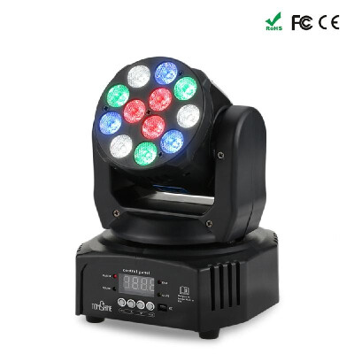 Tomshine 40W 12 LED RGBW Washing Effect Moving Head Stage Light AC90-240V 713 Channels Support Sound Activation Auto DMX512 Maste
Tomshine 40W 12 LED RGBW Washing Effect Moving Head Stage Light AC90-240V 713 Channels Support Sound Activation Auto DMX512 Maste