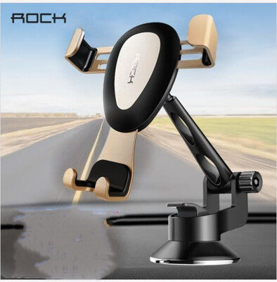 ROCK Gravity Metal Car Phone Holder Linkage Aluminum Alloy Adjustable Mobile Phone holder For Car Stand BracketGolden
ROCK Gravity Metal Car Phone Holder Linkage Aluminum Alloy Adjustable Mobile Phone holder For Car Stand BracketGolden