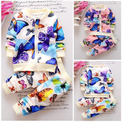 2PCS Baby Girls Toddlers Kids Butterfly Flower Outfits Cardigan TopsPants Set 6M-4Y 
2PCS Baby Girls Toddlers Kids Butterfly Flower Outfits Cardigan TopsPants Set 6M-4Y
