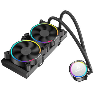 Xingu Segotep ice cool 240RGB Zhi collar version integrated water-cooled CPU radiator automatic water flow RGB color eight motor Intel & am4 interface
Xingu Segotep ice cool 240RGB Zhi collar version integrated water-cooled CPU radiator automatic water flow RGB color eight motor Intel & am4 interface