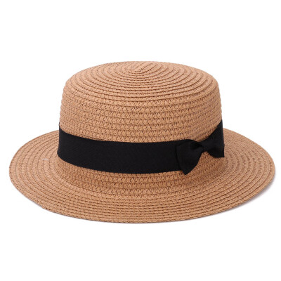 Lady Boater Sun Caps Ribbon Round Top Straw Beach Hat Summer for Women Straw Hats Handmade
Lady Boater Sun Caps Ribbon Round Top Straw Beach Hat Summer for Women Straw Hats Handmade