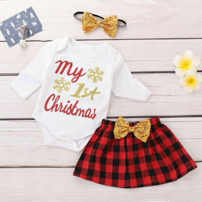 US Newborn Baby Girl Christmas Clothes MY 1st First CHRISTMAS Romper Tutu Outfit
US Newborn Baby Girl Christmas Clothes MY 1st First CHRISTMAS Romper Tutu Outfit