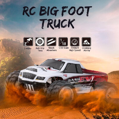 WLtoys A979-B 24G 118 RC Car 4WD 70KMH High Speed Electric Full Proportional Big Foot Truck RC Crawler RTR
WLtoys A979-B 24G 118 RC Car 4WD 70KMH High Speed Electric Full Proportional Big Foot Truck RC Crawler RTR