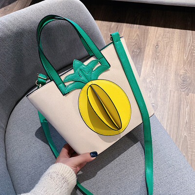 Qiao Bani 2019 new South Korea ins fashion hit color pineapple tote bag shoulder shoulder diagonal trend handbags
Qiao Bani 2019 new South Korea ins fashion hit color pineapple tote bag shoulder shoulder diagonal trend handbags