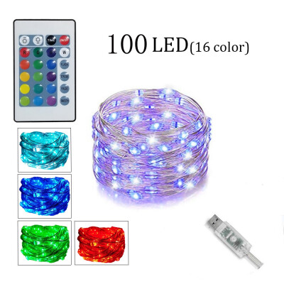 LED String Lights 100 LED 33ft10m USB Copper Wire RGB Starry Fairy String Light with Remote Control Waterproof Copper Wire Ligh
LED String Lights 100 LED 33ft10m USB Copper Wire RGB Starry Fairy String Light with Remote Control Waterproof Copper Wire Ligh
