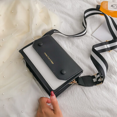 2019 new Sen temperament contrast color square bag tide fashion casual Messenger bag chic wild broadband shoulder bag
2019 new Sen temperament contrast color square bag tide fashion casual Messenger bag chic wild broadband shoulder bag