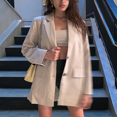 Gobestart Fashion Women Casual Outwear Long Sleeves Lapel Notched Cardigan Suit Coat
Gobestart Fashion Women Casual Outwear Long Sleeves Lapel Notched Cardigan Suit Coat