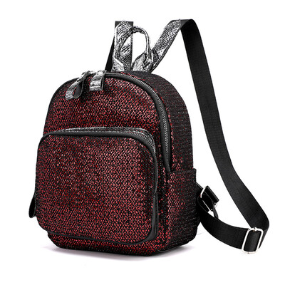 Tailored Women Bag Sequin Shoulder Bag Fashion Ladies Backpack Student Travel Backpack
Tailored Women Bag Sequin Shoulder Bag Fashion Ladies Backpack Student Travel Backpack