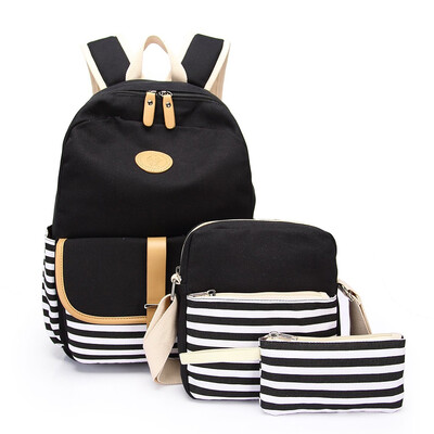 Tailored 3PC Women Ladies Girl Canvas Laptop Striped Handbag Shoulder Backpack Purse Bags
Tailored 3PC Women Ladies Girl Canvas Laptop Striped Handbag Shoulder Backpack Purse Bags