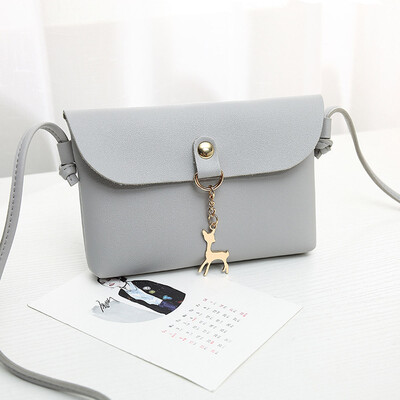 Women Small Messenger Shoulder Bag With Deer Pendant PU Leather Crossbody Bags Girl Casual Handbag Female T10
Women Small Messenger Shoulder Bag With Deer Pendant PU Leather Crossbody Bags Girl Casual Handbag Female T10