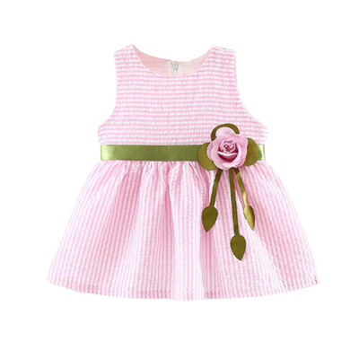 2 Colors 1-4T Summerly Fashion Baby Girls Cute Flower Striped Dress Children Sleeveless Dresses
2 Colors 1-4T Summerly Fashion Baby Girls Cute Flower Striped Dress Children Sleeveless Dresses