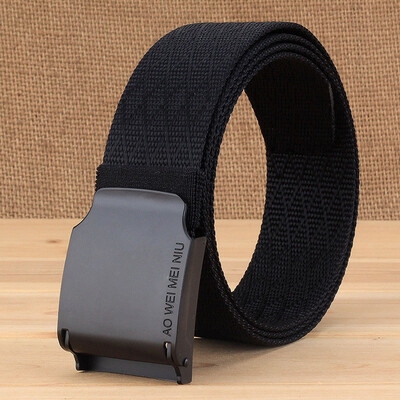 Automatic Buckle Unisex belt High Quality Solid Color Nylon Men belt Outdoor Casual pants Cowboy pants wild belt
Automatic Buckle Unisex belt High Quality Solid Color Nylon Men belt Outdoor Casual pants Cowboy pants wild belt