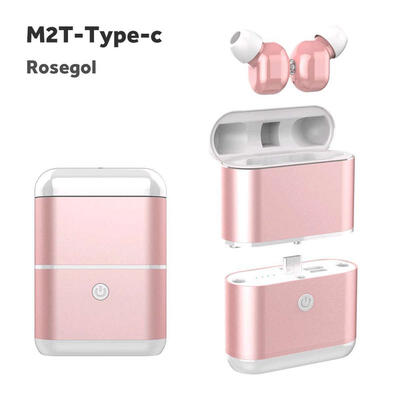M2T-Type-C Bluetooth 50 Wireless Earphones Noise Canceling Earbuds With Mic Charging Case Emergency Power Bank
M2T-Type-C Bluetooth 50 Wireless Earphones Noise Canceling Earbuds With Mic Charging Case Emergency Power Bank
