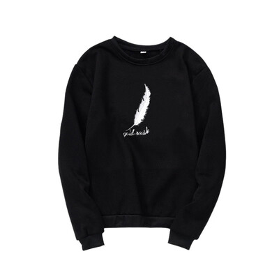 Fashion Couple Feather Letters Print hoodies Long Sleeve O Neck Jumper Loose Casual Sweatshirt Loose Autumn Winter Warm Tops
Fashion Couple Feather Letters Print hoodies Long Sleeve O Neck Jumper Loose Casual Sweatshirt Loose Autumn Winter Warm Tops