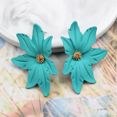 2019 New Korean Style Spray Paint Big Flower Stud Earrings For Women Fashion Summer Elegant Sweet Jewelry Accessories Brincos
2019 New Korean Style Spray Paint Big Flower Stud Earrings For Women Fashion Summer Elegant Sweet Jewelry Accessories Brincos