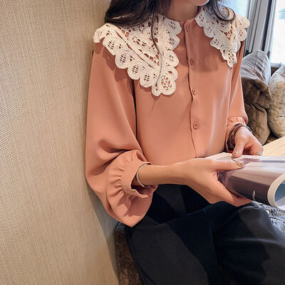 Women O Neck Long Sleeve Chiffon Blouse Ladies Fashion Elegant Blouses Women Lace Patchwork Blouse Shirt Casual Women Tops
Women O Neck Long Sleeve Chiffon Blouse Ladies Fashion Elegant Blouses Women Lace Patchwork Blouse Shirt Casual Women Tops