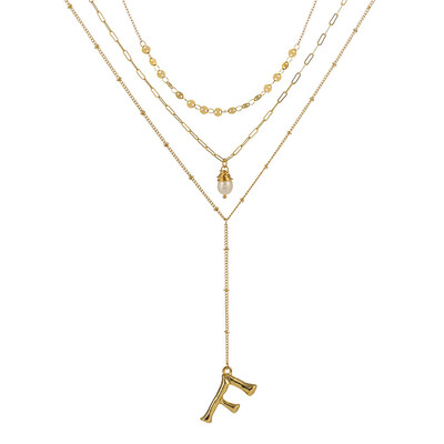 Gold Color Initial natural freshwater pearl Necklace Personalized Letter Necklace Jewelry For Women Accessories Girlfriend Gift
Gold Color Initial natural freshwater pearl Necklace Personalized Letter Necklace Jewelry For Women Accessories Girlfriend Gift