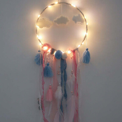 Gobestart LED Dream Catcher Cloud Feather Dreamcatcher Girl Birthday Gift Baby Room Decor
Gobestart LED Dream Catcher Cloud Feather Dreamcatcher Girl Birthday Gift Baby Room Decor