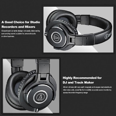 audio-technica ATH-M40x Professional Monitor Headphones Over-ear Headsets HiFi Foldable Earphones w Detachable Cables
audio-technica ATH-M40x Professional Monitor Headphones Over-ear Headsets HiFi Foldable Earphones w Detachable Cables