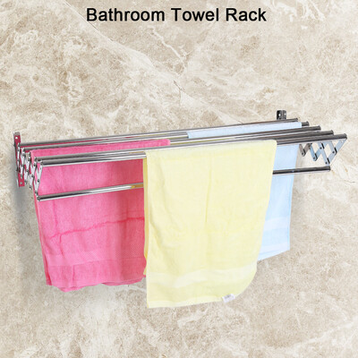 Bath Hanging Rack Shelves with Removable Hooks Foldable Wall Mounted Double Towel Holder Foldable Towel Towel Bar Rack Rail
Bath Hanging Rack Shelves with Removable Hooks Foldable Wall Mounted Double Towel Holder Foldable Towel Towel Bar Rack Rail