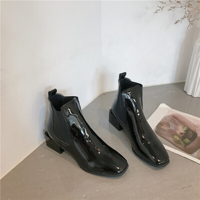 Small heel boots female autumn&winter thick heels ins Martin boots medium heel short square head naked boots thin&thin boo
Small heel boots female autumn&winter thick heels ins Martin boots medium heel short square head naked boots thin&thin boo