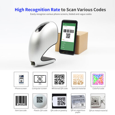 Barcode Scanner USB Versatile Scanning Code QR Code 1D&2D Code Reader for SupermarketsStores Silver
Barcode Scanner USB Versatile Scanning Code QR Code 1D&2D Code Reader for SupermarketsStores Silver