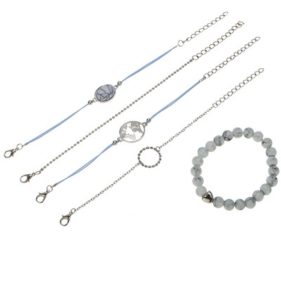 Bohemia Multilayer Woven Bracelet Set Charm Women Fashion Natural Stone Turquoise Heart Unicorn Wave Bracelet
Bohemia Multilayer Woven Bracelet Set Charm Women Fashion Natural Stone Turquoise Heart Unicorn Wave Bracelet