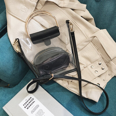 2019 Internet celebrity transparent bag bucket bag new girl new jelly bag one shoulder bag
2019 Internet celebrity transparent bag bucket bag new girl new jelly bag one shoulder bag